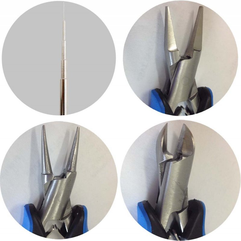Mini Pliers And Step Mandrel Set 4 Piece Precision Jewelry Making Tools With Ergonomic Grip For Crafting Bending Shaping