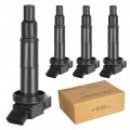 Ignition Coils Pack Set Of 4 Fit For 2 4 4l 2002 2003 2004 2005 2006 2007 2008 2009 2010 Toyota Camry 01-08 Rav4 02-06 Solara