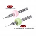 Uxcell Pcb Drill Bits 0 15mm 3mm 8mm Tungsten Carbide Rotary Tool Cnc Engraving Print Circuit Board Micro 1 8 Inch Shank 40 Pcs