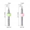 Uxcell Pcb Drill Bits 0 15mm 3mm 8mm Tungsten Carbide Rotary Tool Cnc Engraving Print Circuit Board Micro 1 8 Inch Shank 40 Pcs