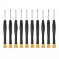 10pcs Precision Torx Screwdriver T6 Star Head With Swivel Lid For Watch Eyeglasses Electronics Repair 