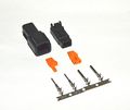 Deutsch Dtm Black 2-pin Connector Kit 20awg Stamped Contacts 