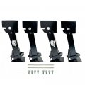 Southwest Wheel 4-pack Black Painted Telescoping Trailer Stabilizer Jacks With Handle And Mounting Hardware 1000 Lbs Support 