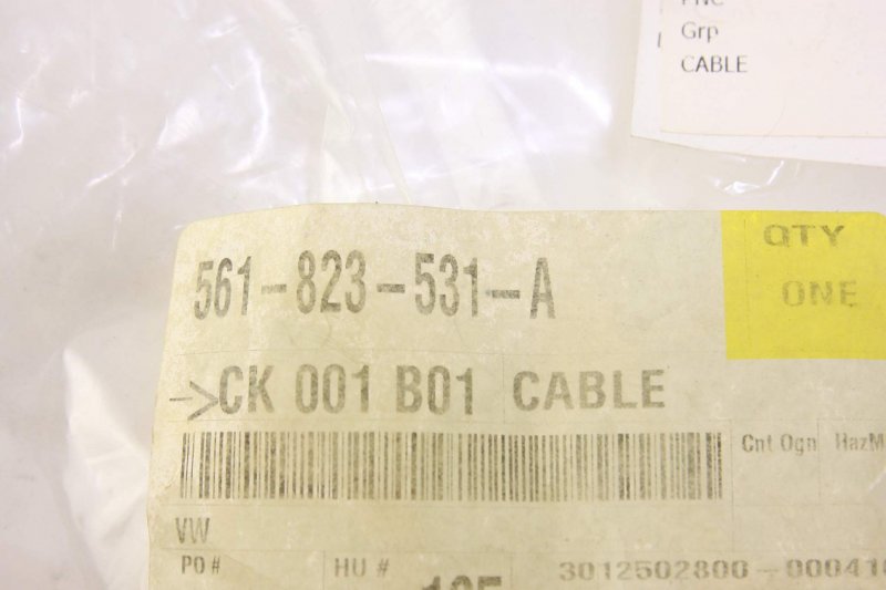Genuine Lid Lock Cable Front Passat A32 A33 561823531a