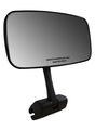 Cipa 02109 Black 7 X 14 Comp Universal Marine Mirror With Deluxe Cast Aluminum Cup Mounting Bracket 