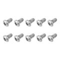 10pcs 6-32 X 1 4 Torx Security Machine Screws 304 Stainless Steel Button Head Bolt Tamper Resistant For Anti-theft Proof Silver 