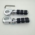 Hk Group Motorcycle Chrome Footrest Foot Pegs 1 2 5 Clamps For Suzuki Vl1500 Vl800 Vz800 Vl125 Vl250 Vs1400 Vz1500 Intruder