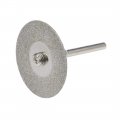 Uxcell 10 Pcs 30mm Diamond Cutting Wheels Cut Off Wheel With 2 Mandrels For Rotary Tool