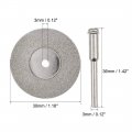 Uxcell 10 Pcs 30mm Diamond Cutting Wheels Cut Off Wheel With 2 Mandrels For Rotary Tool