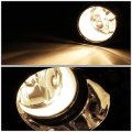 Auto Dynasty Pair Oe Style Clear Lens Front Driving Fog Light Lamps W Bezel Switch Compatible With Toyota Scion Corolla Im