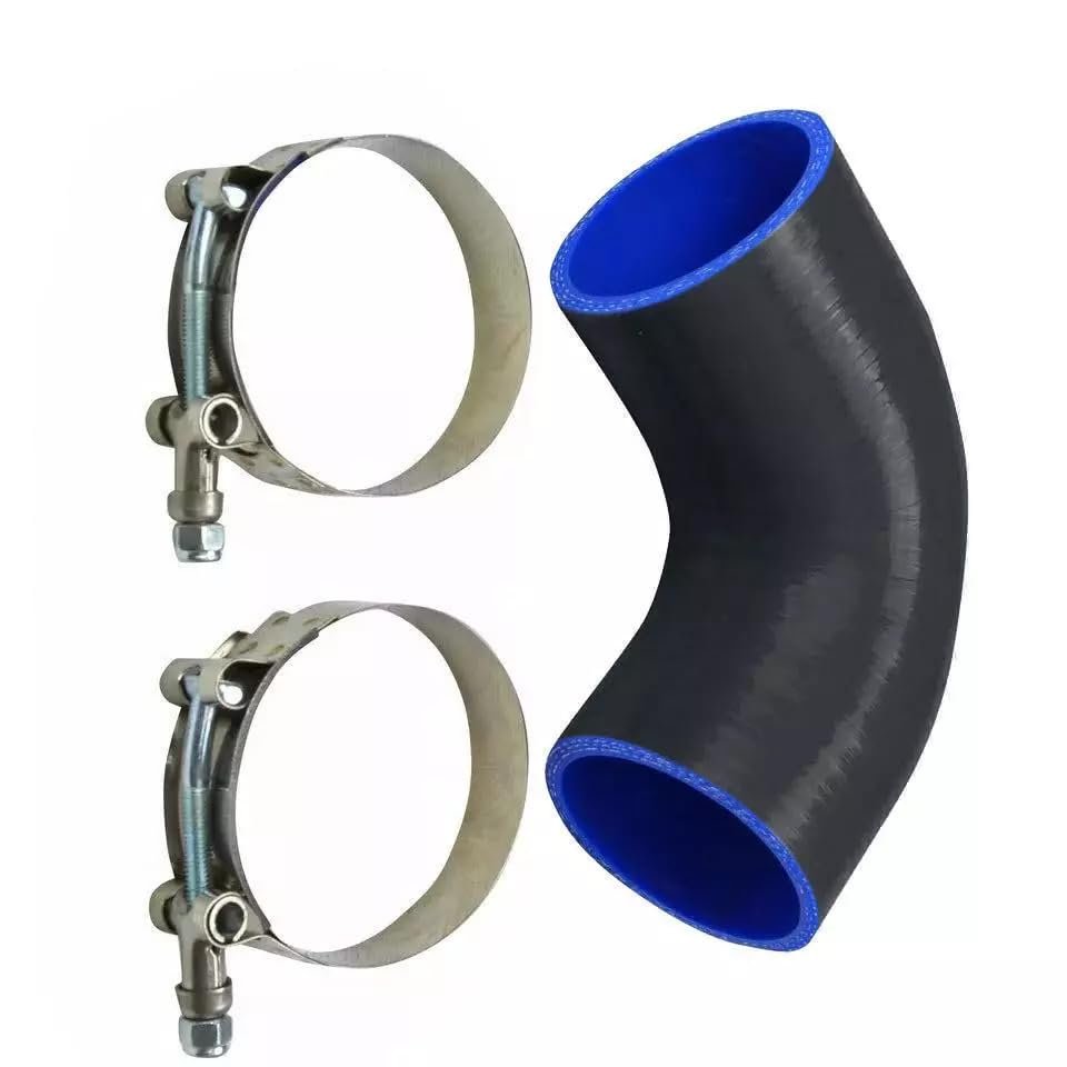 90 Degree 4 Ply Silicone Elbow Hose Intake Intercooler Pipe Coupler T Clamps 2 51mm With