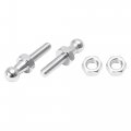 X Autohaux 4 Set 10mm M6x20mm Car Gas Strut Ball Studs Silver Tone For Struts Shocks