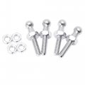 X Autohaux 4 Set 10mm M6x20mm Car Gas Strut Ball Studs Silver Tone For Struts Shocks