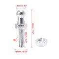X Autohaux 4 Set 10mm M6x20mm Car Gas Strut Ball Studs Silver Tone For Struts Shocks
