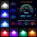 Wljh Super Bright Red Dashboard Instrument Cluster Panel Gauge Lights Backlighting Indicator Lamp Bulb Full Led Dash Light Kit