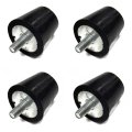 4 Rubber Bumpers Snubbers Bums Stops Foot Feet 3 Stud 5 16-18 Coarse Thread 