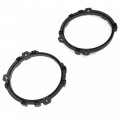 Kuafu Pair 7 Inch Headlight Mount Bracket Ring Compatible With 97 06 Jeep Tj Wrangler Headlamp Mounting Retaining 1 Black