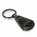 Ipick Image Compatible With Jeep In Green Real Black Carbon Fiber Gunmetal Metal Teardrop Key Chain