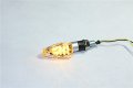 Semt-led Motorcycle Dual Sport Turn Signal Compatible With Suzuki Kawasaki Chrome Clear B074mkg21l