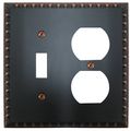 Amertac 90tdvb Egg Dart Aged Bronze Cast Wall Plate 1 Toggle Duplex 