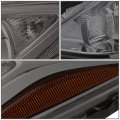 Smoked Housing Amber Corner Projector Headlight Lamps Tool Kit Compatible With Mazda 3 14-17