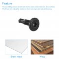 Uxcell Hex Socket Self Tapping Screws 10 X 3 4 410 Stainless Steel Sheet Metal Flat Head Drilling Screw 50pcs Black