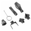 Imeshbean 7pcs Drain Cleaner Tool Combination Cutter Head Set 16mm Manganese Steel Line Cutting Accessories For Augers