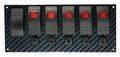 Moroso 74193 Gray Black Fiber Design Switch Panel 