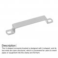 Uxcell U Shaped Connector Bracket 100mm X 20mm 304 Stainless Steel Bar Security Holder Brackets For Door Window Shed Closed