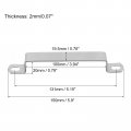 Uxcell U Shaped Connector Bracket 100mm X 20mm 304 Stainless Steel Bar Security Holder Brackets For Door Window Shed Closed