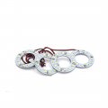 Uxcell 4pcs 12v White 40mm 12 Surface Mount Device Led Ring Light For Car Automobile