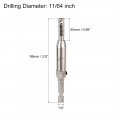 Uxcell Self Centering Hinge Tapper Core Drill Bit Hole Puncher 11 64 Diameter For Woodworking Silver