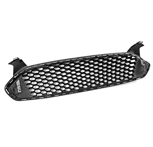 Honeycomb Mesh Style Upper Hood Grille Grill Gloss Black For 2013-2016 Ford Fusion