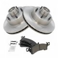Front Disc Brake Rotors Posi Ceramic Pads Kit Set For Buick Cadillac Chevy Gmc 
