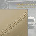 Left Driver Side Bottom Seat Cover For 1992-1996 Ford Bronco Synthetic Leather Med Mocha Tan