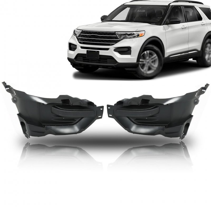 1 Pair Fog Light Cover Trims Left Right Side Black Replacement For 2020-2022 Explorer Lb5z15a246aa Lb5z15a245aa