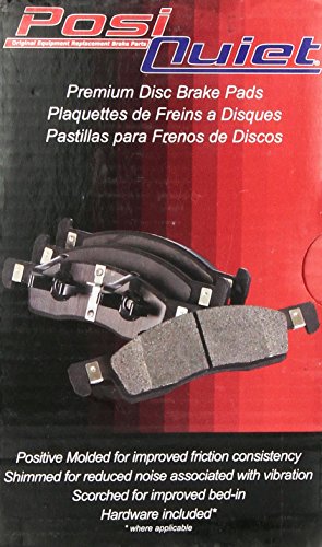 Centric 105 0433 Posi-quiet Ceramic Brake Pad With Shims