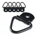 Mictuning 6pcs 2 Inches Diameter V-ring Tie Down Anchors Steel Bolt-on D-ring For Trailer Cargo Truck Warehouse Boat 