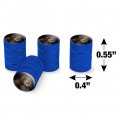 Sasquatch Bigfoot Head Valve Stem Caps For Tire Rim Wheel Aluminum Blue