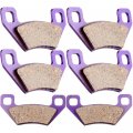 Carbon Fiber Brake Pads Fit For 2013-2014 Arctic Wildcat X 1000 2011-2013 Xc450 2012 Kymco Maxxer 450i 2008-2012 Mxu 375