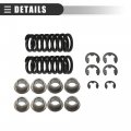 Motoforti Car Door Hinge Bushing Kit Front Pin Repair For Chevrolet Blazer 1992-1994 Metal With Spring Silver Tone Black 1 Set