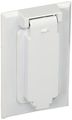 Morris 37112 Vertical Single Receptacle 1-gang Weatherproof Cover 