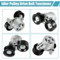 X Autohaux Serpentine Drive Belt Tensioner Idler Friction Wheel Ford F-250 Super Duty 1999-2002 For 2003 Pulley Ac Tension No