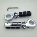 Xkh Group Motorcycle Chrome Footrest Foot Pegs 1 4 Clamps For Honda Goldwing Gl1800 Gl1100 Vt750 Shadow Vt750c Vt1100 Vtx1300