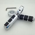 Xkh Group Motorcycle Chrome Footrest Foot Pegs 1 4 Clamps For Honda Goldwing Gl1800 Gl1100 Vt750 Shadow Vt750c Vt1100 Vtx1300