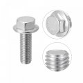 Uxcell M10x30mm Hex Serrated Flange Bolts Screws Metric Thread 304 Stainless Steel 6pcs