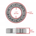 Caltric Gearbox Bearing Compatible With Honda Rancher 420 Rincon 650 680 Foreman 500 96100-60063-00