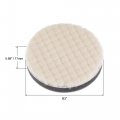 Uxcell 3 Wool Felt Sponge Polishing Pad Hook And Loop Buffing Wheel Medium For Orbital Polisher Buffer 4 Pcs