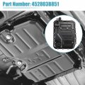 X Autohaux 1 Set Transmission Oil Pan Cover With Gasket No 452803b851 For Hyundai Santa Fe 2013-2018 Plastic Black