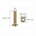 Uxcell M6 X 40mm Furniture Bolts Nut Set Hex Socket Screw With Barrel Nuts Phillips-slotted Zinc Plated 20 Sets